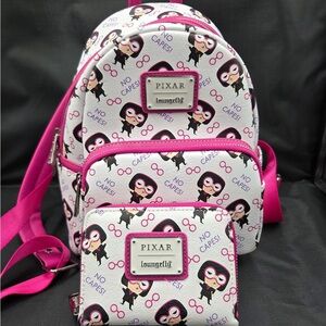 Loungefly Pixar Edna Mode No Capes Mini Backpack